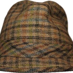 Stylish Multicolor Plaid Men's Fedora Hat